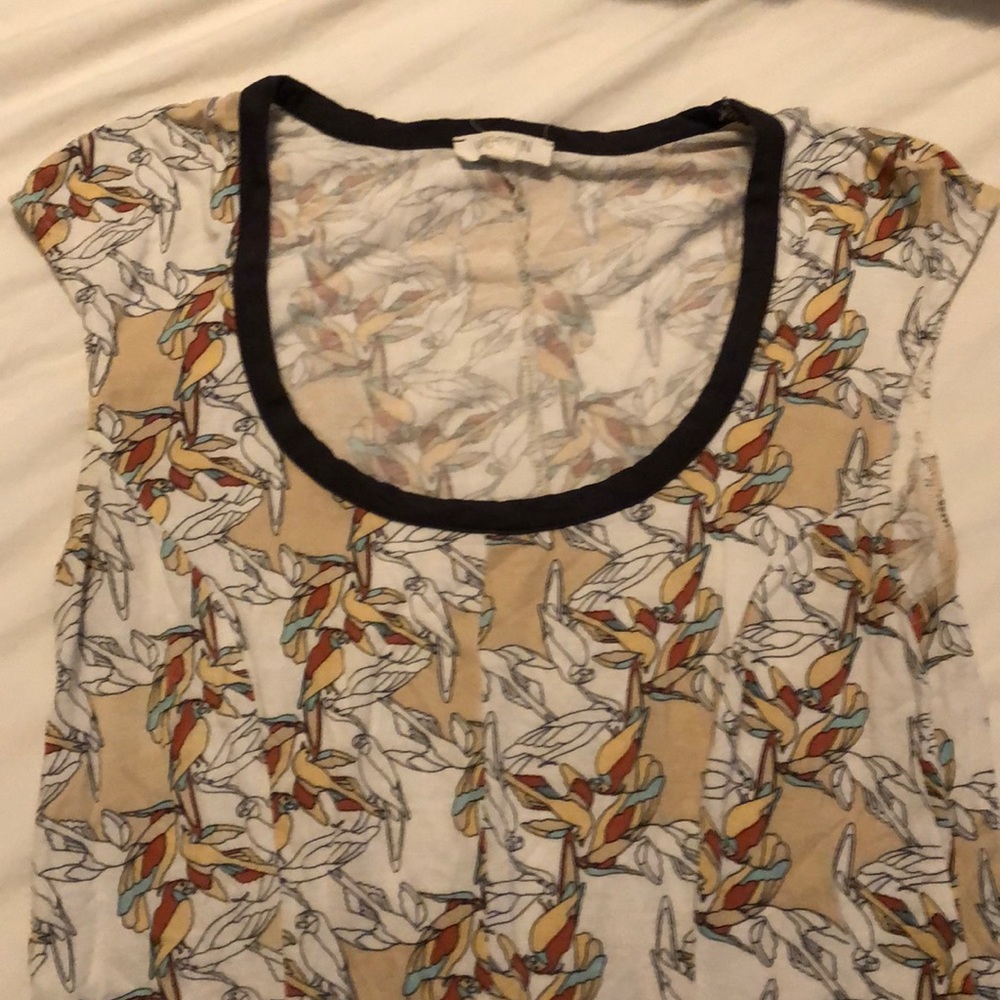 Anthropologie Cap Sleeve Top